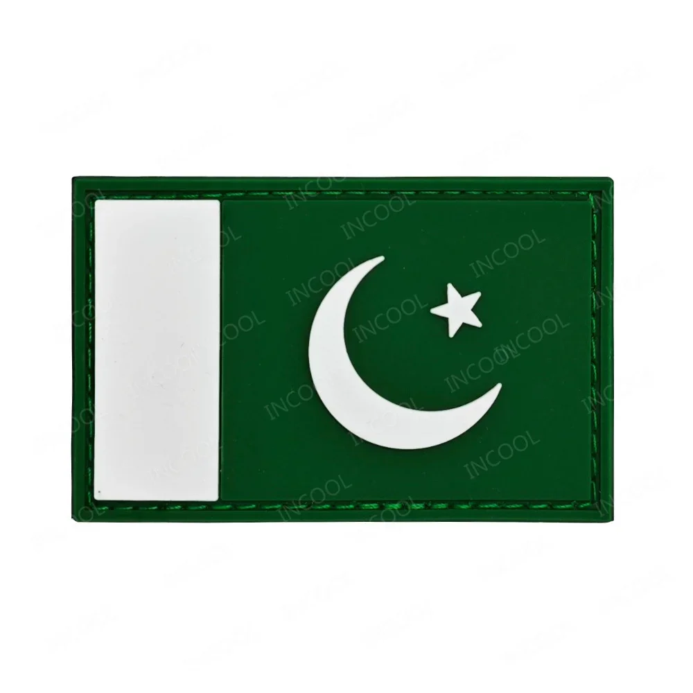 Parche bordado bandera Pakistan – Táctico militar MOLLE