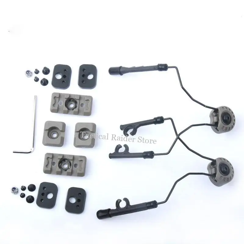 Auriculares tácticos C2 para casco con montaje rápido giratorio - imagen 4