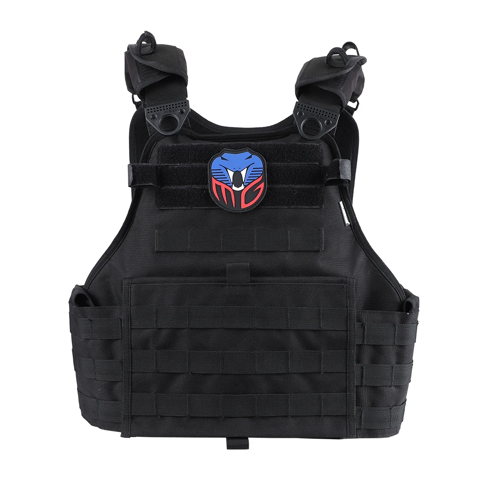 Zonas de parches y sistema MOLLE del chaleco táctico