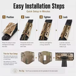 Funda térmica para guardamanos táctico, corte láser camuflaje