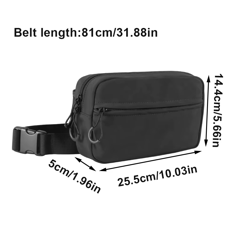 Riñonera táctica oculta con funda de pistola, EDC y cruzada