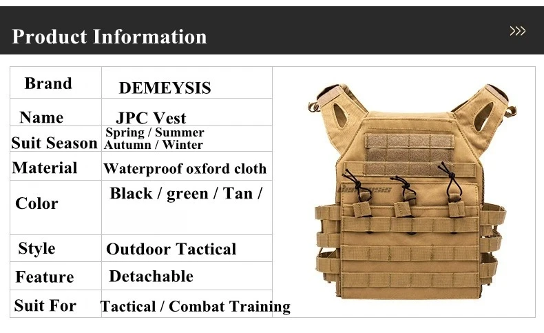 Detalle de correas MOLLE y estructura del chaleco