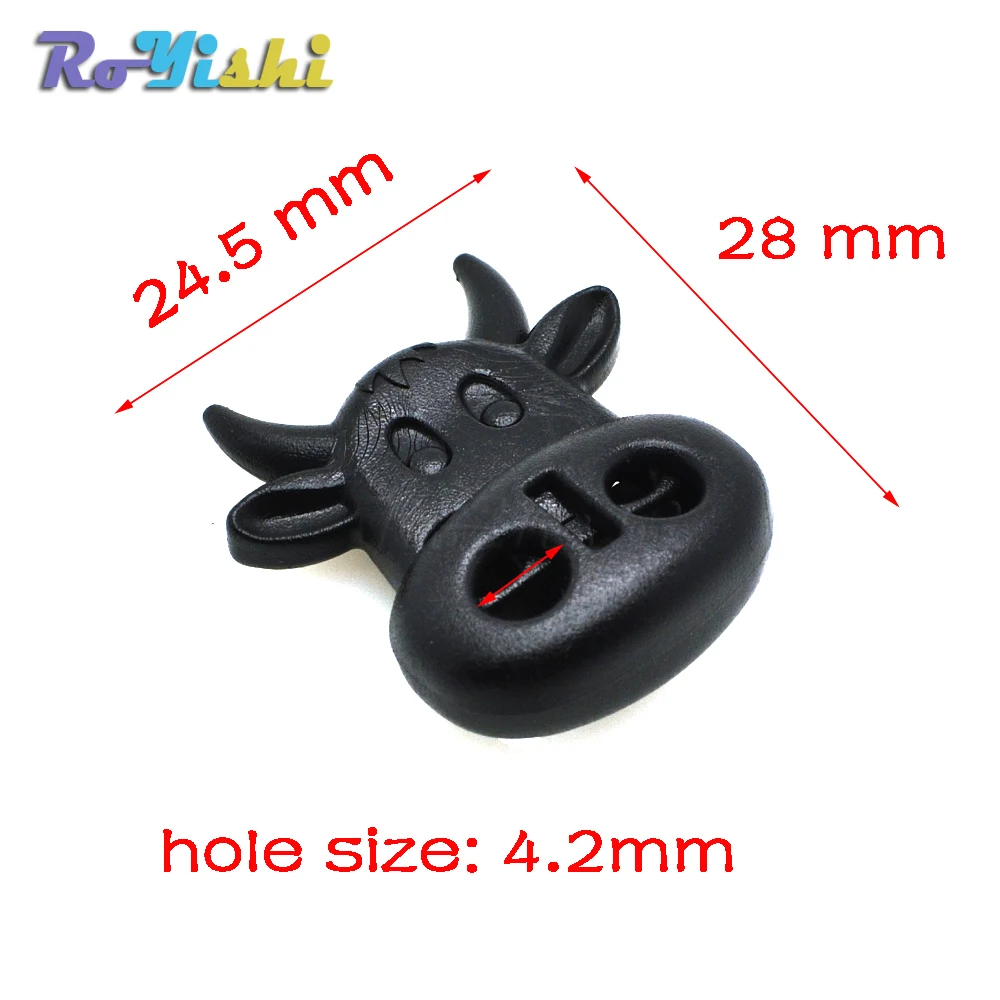 RoYishi Tapón palanca bloqueo cable estilo cabeza vaca negro