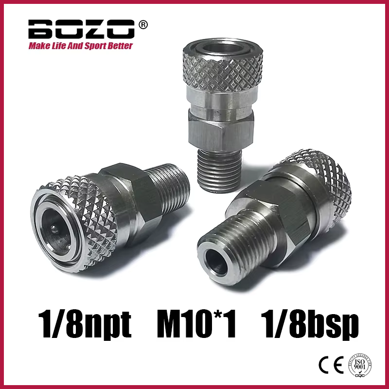 Válvula carga HPA desconexión rápida hembra - Acero inoxidable 1/8 NPT