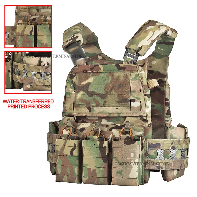 Chaleco Táctico Ferro V5 FCPC con MOLLE y liberación rápida para airsoft