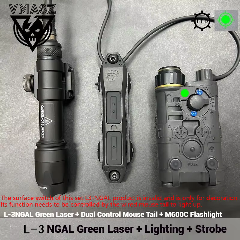 SUREFIRE M300A NGAL – Iluminador táctico dual rojo/verde para Picatinny
