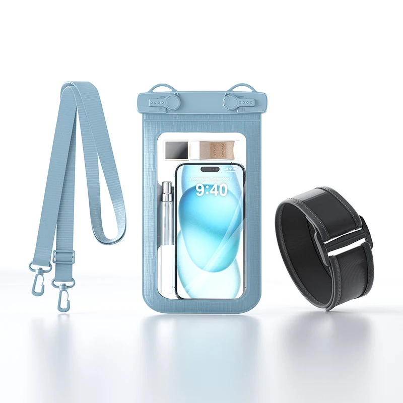 Funda impermeable IPX8 sumergible para móvil con cordón al cuello - imagen 3
