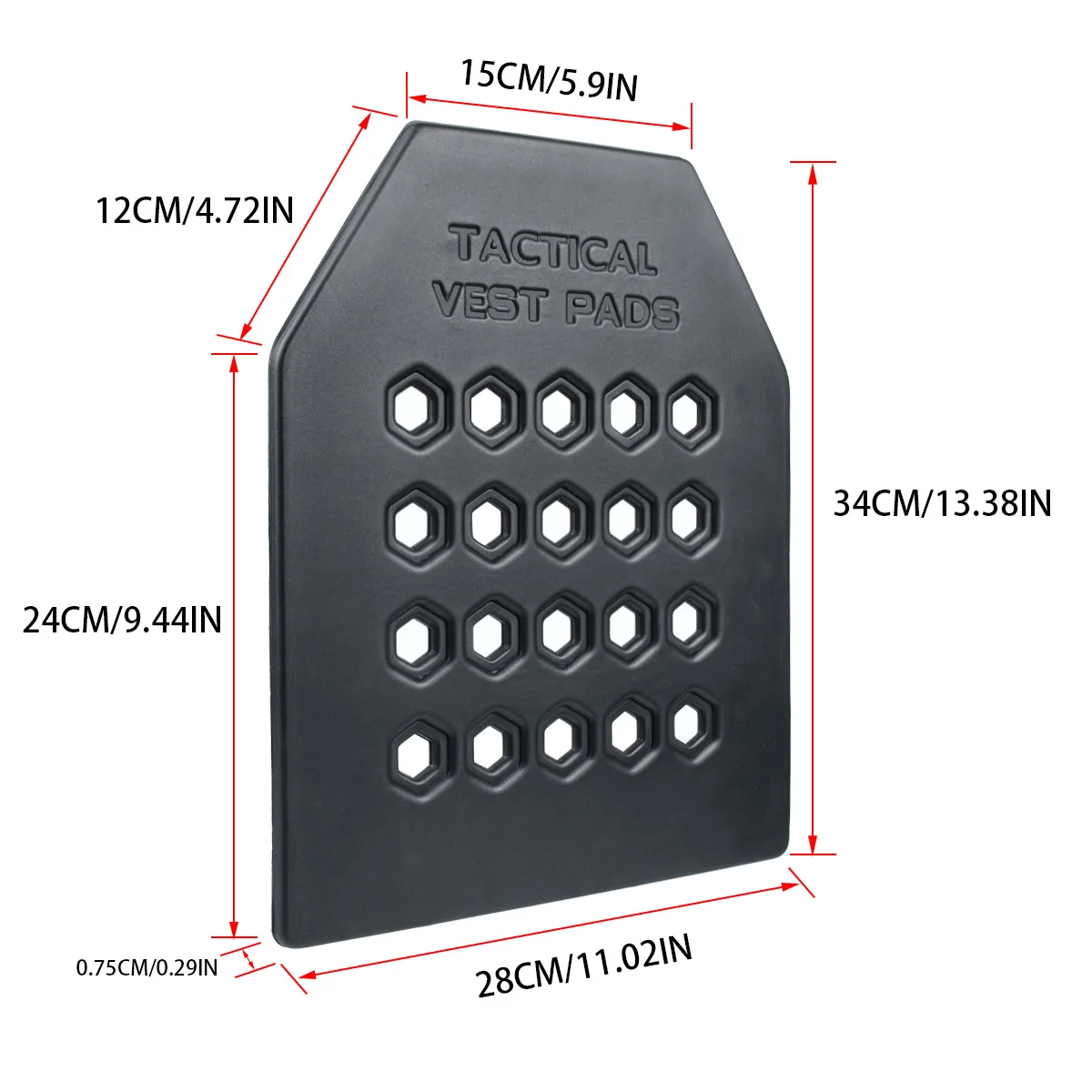 Inserto Acolchado EVA para Chaleco Táctico - imagen 3