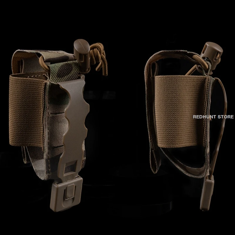 Porta granadas MOLLE táctico con bolsillo elástico y sujeción adaptable - imagen 5