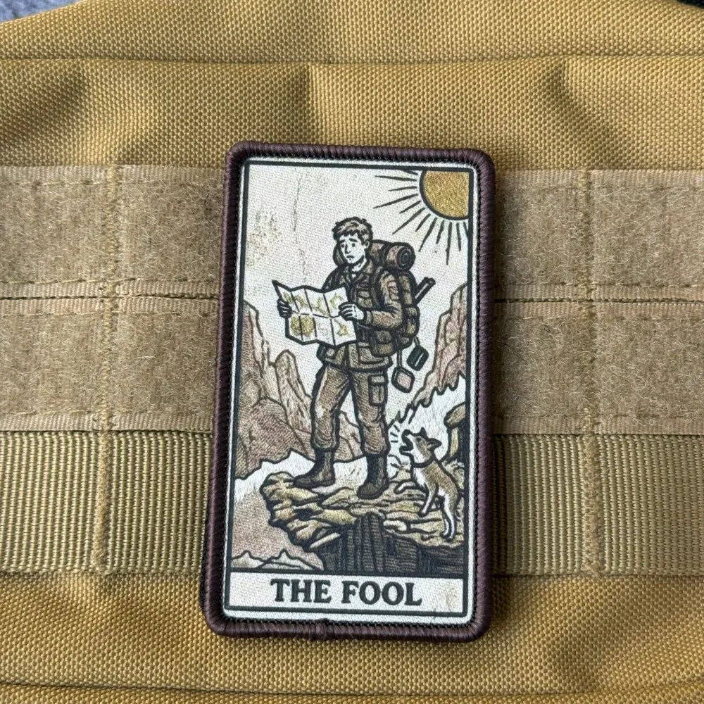 Parche táctico bordado El Tonto vintage para mochilas y chaquetas - imagen 5