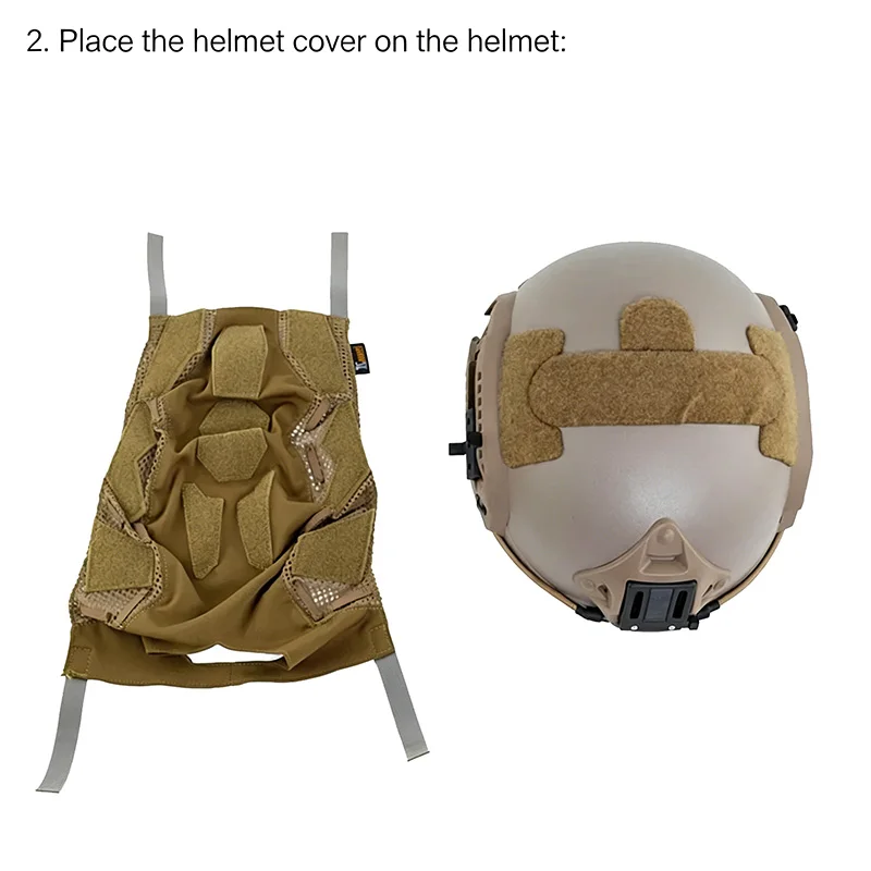 TCMAOYI Funda protectora elástica para casco táctico FAST - imagen 3