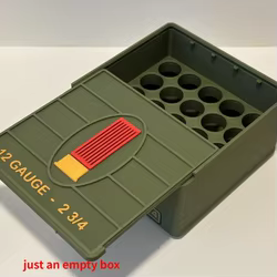 Caja de munición para polígono de tiro