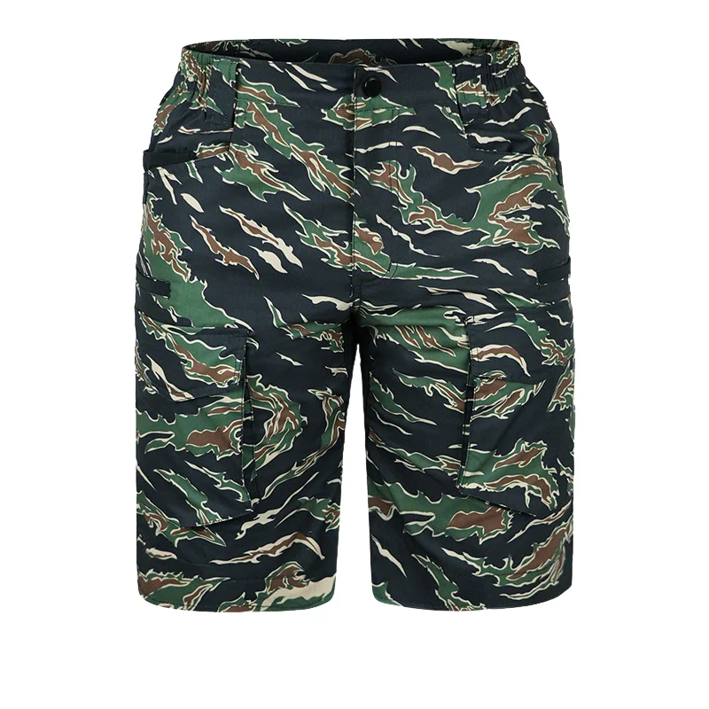 Pantalones cortos tácticos camuflaje secado rápido multibolsillos