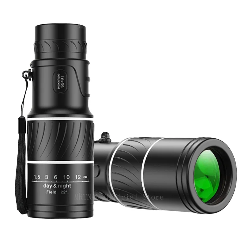 Telescopio monocular portátil 16x52 para exterior