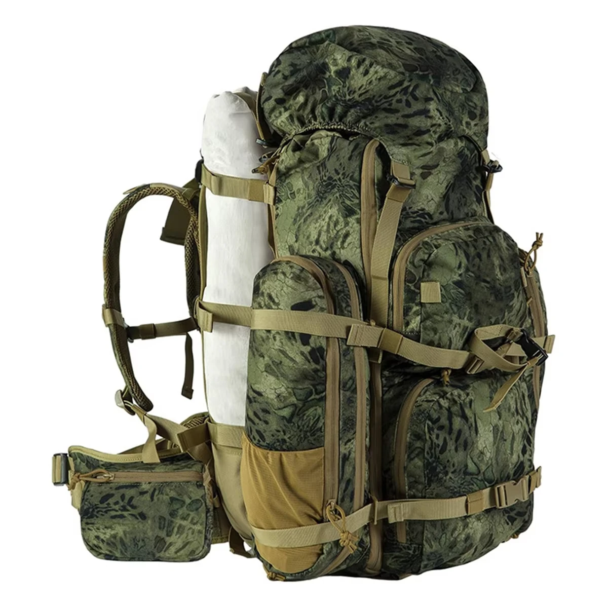 Mochila táctica de camuflaje impermeable 3D gran capacidad