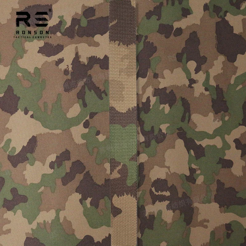 Cinta táctica camuflaje suizo poliéster duradero para correas