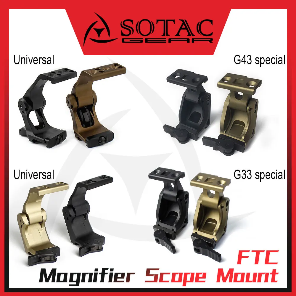 SOTAC Gear montaje de visor táctico abatible aluminio 3X para Picatinny - imagen 5