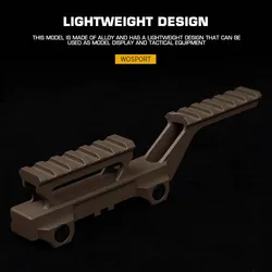 Elevador UNITY Tactical para T2 – Base metálica riel Picatinny