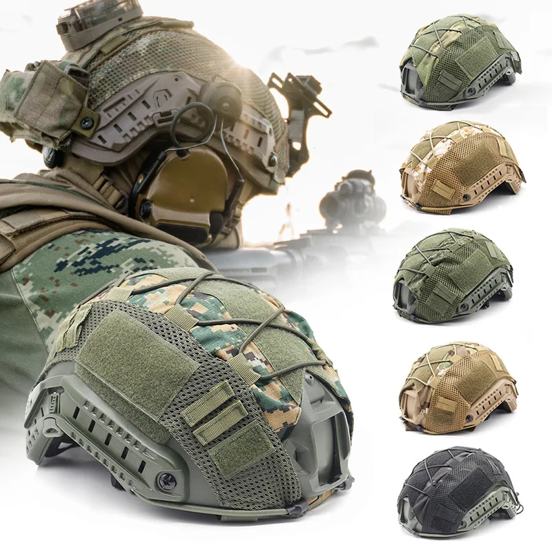 Funda casco táctica FAST universal camuflaje para exteriores práctico - imagen 3