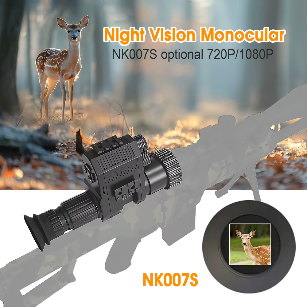 Monocular visión nocturna con retícula, zoom y cámara