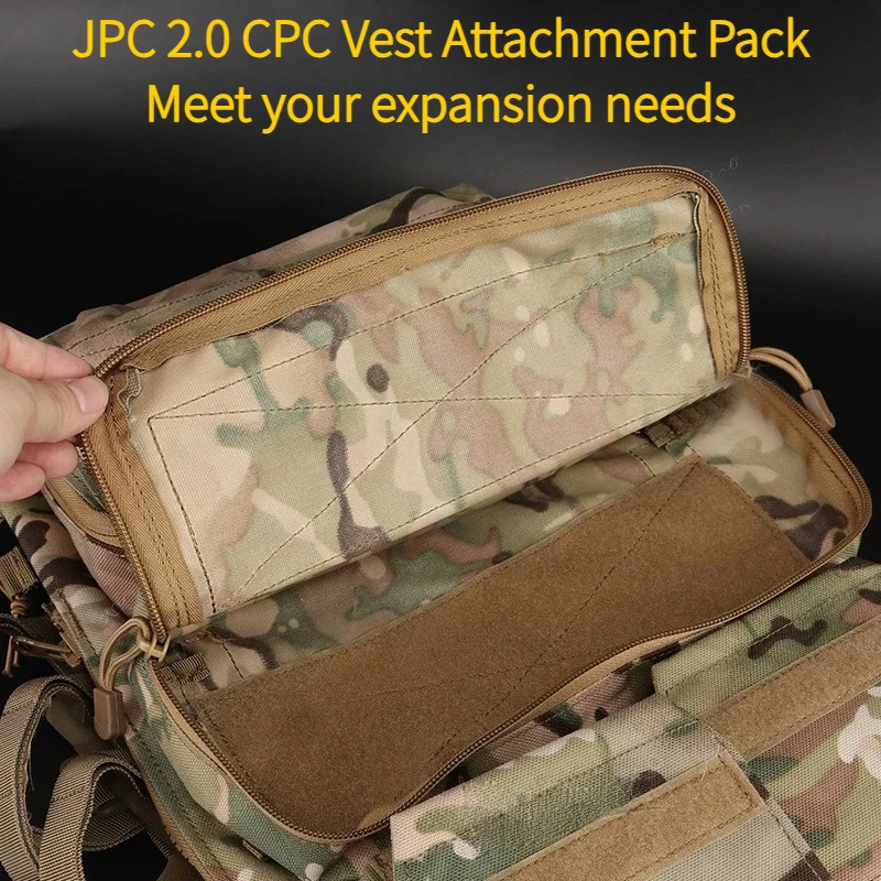 Bolsa táctica MOLLE para accesorios Airsoft con cremallera AVS JPC - imagen 4