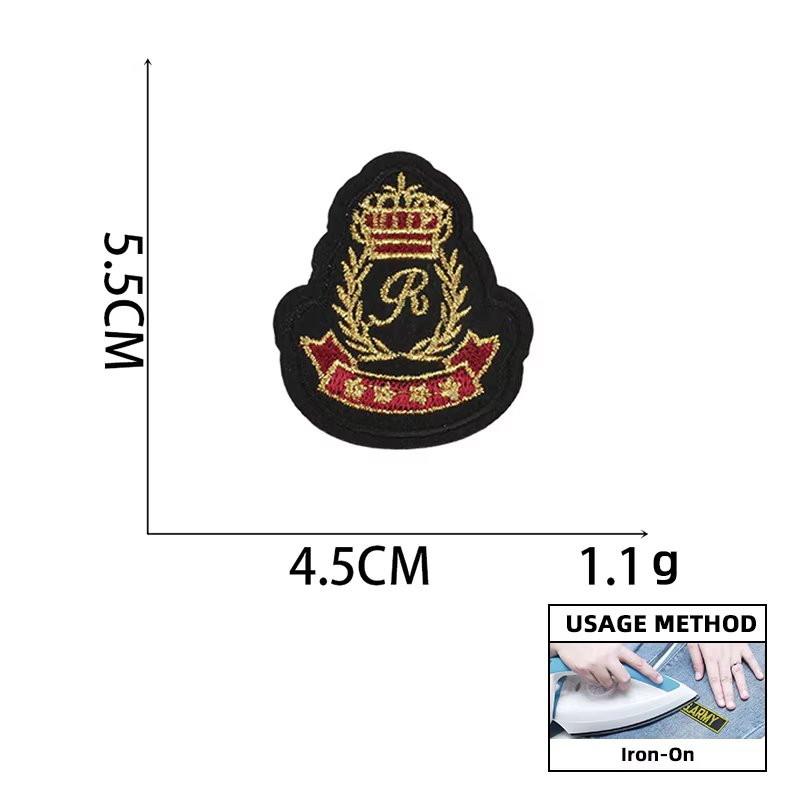 Ejército de la Corona Parche bordado militar insignia plancha - imagen 2