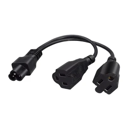 Adaptador cable bifurcador IEC320 a NEMA 5-15R