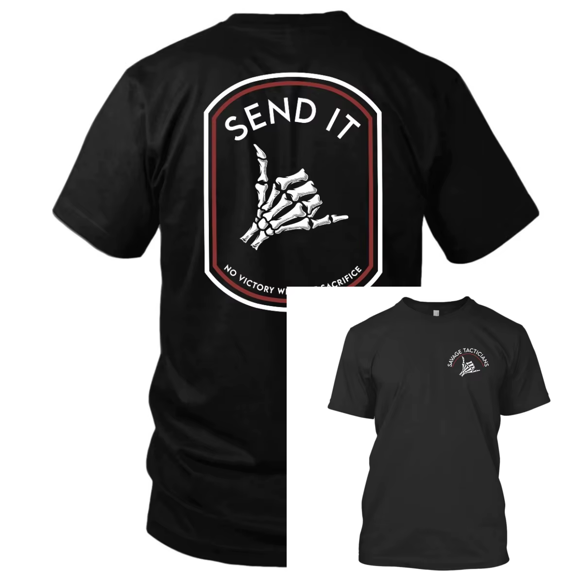 Camiseta táctica Send It Savage Tacticians transpirable entreno