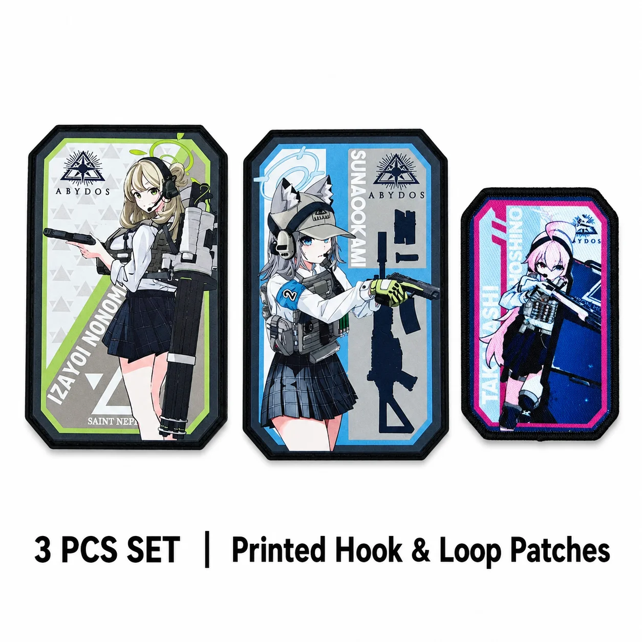 Parche táctico de chica anime con velcro para mochila o chaleco - imagen 2