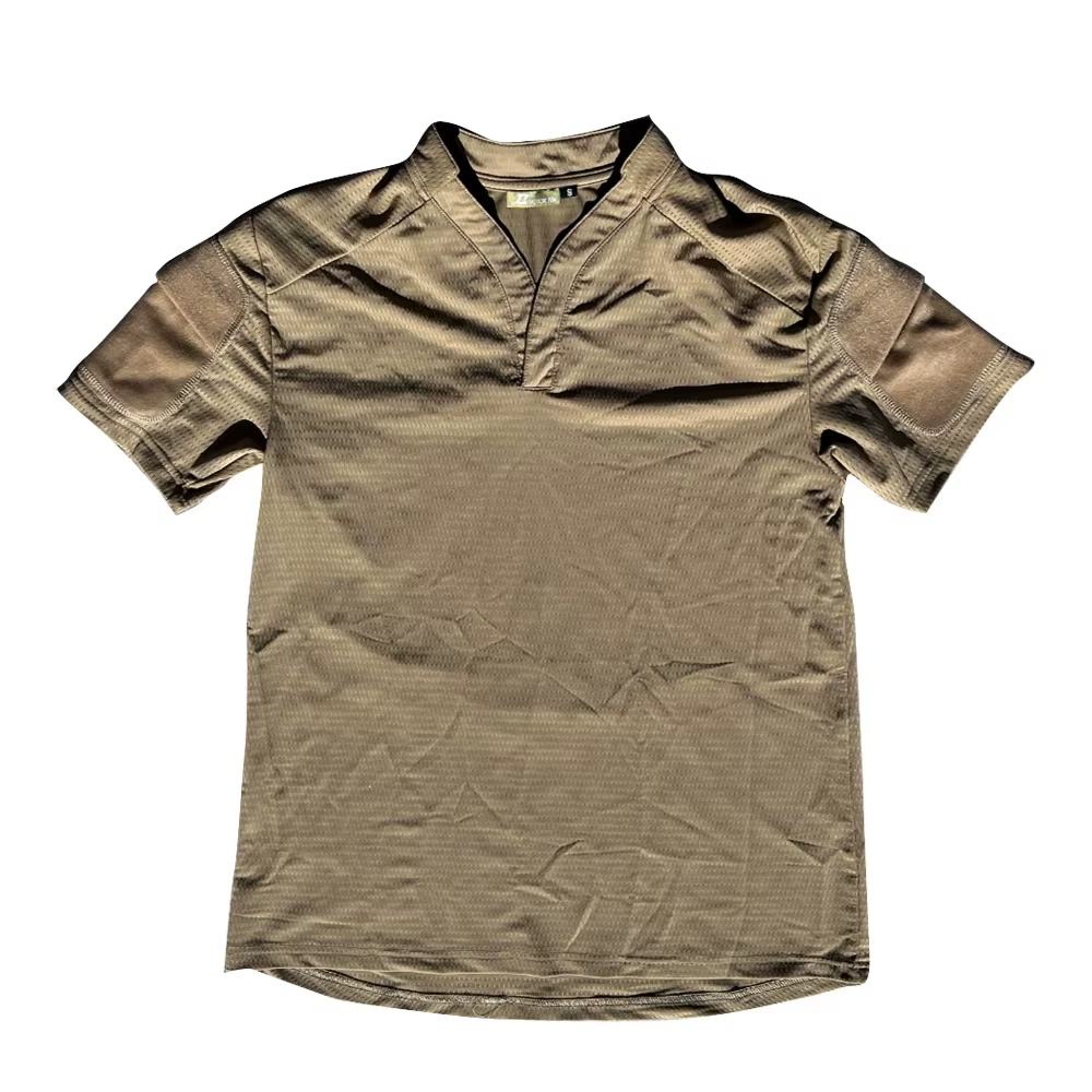 Camiseta táctica verano hombre secado rápido cuello en V aire libre - imagen 5