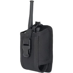 Funda táctica walkie talkie de nailon resistente para cinturón MOLLE