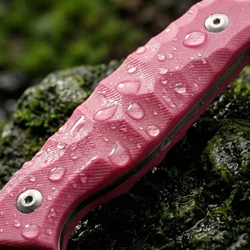 Cuchillo de hoja fija acero exterior con funda emergencia senderismo