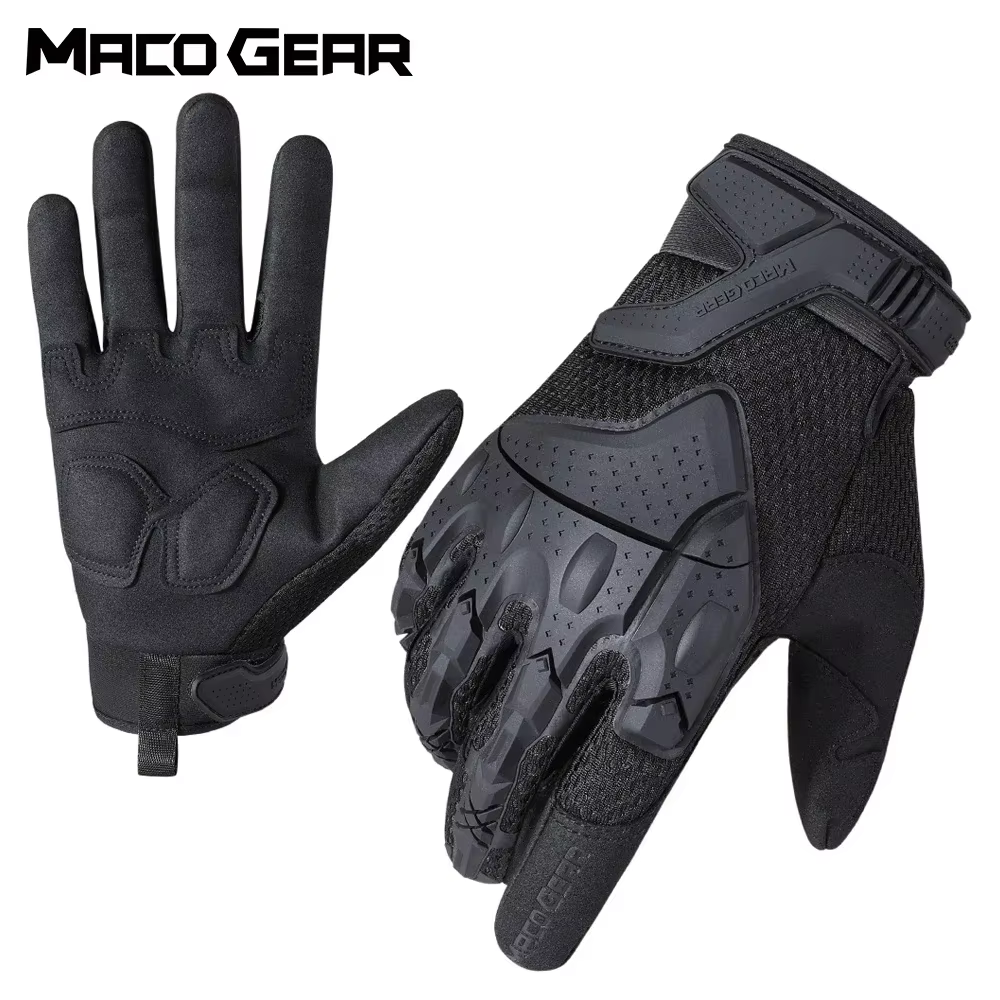 Guantes tácticos antideslizantes con pantalla táctil negro outdoor