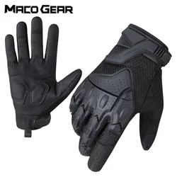 Guantes tácticos antideslizantes con pantalla táctil negro outdoor
