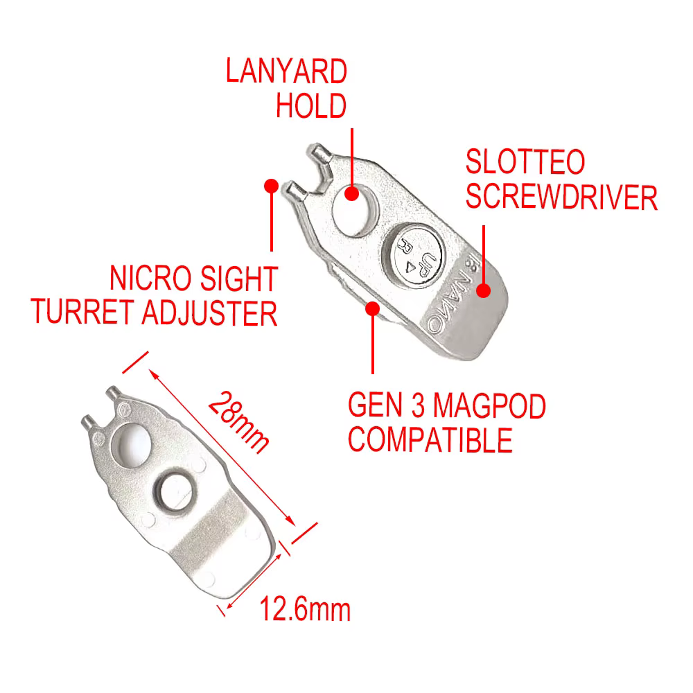 NANO SOTAC-GEAR - Herramienta táctica con soporte 20mm Picatinny - imagen 2
