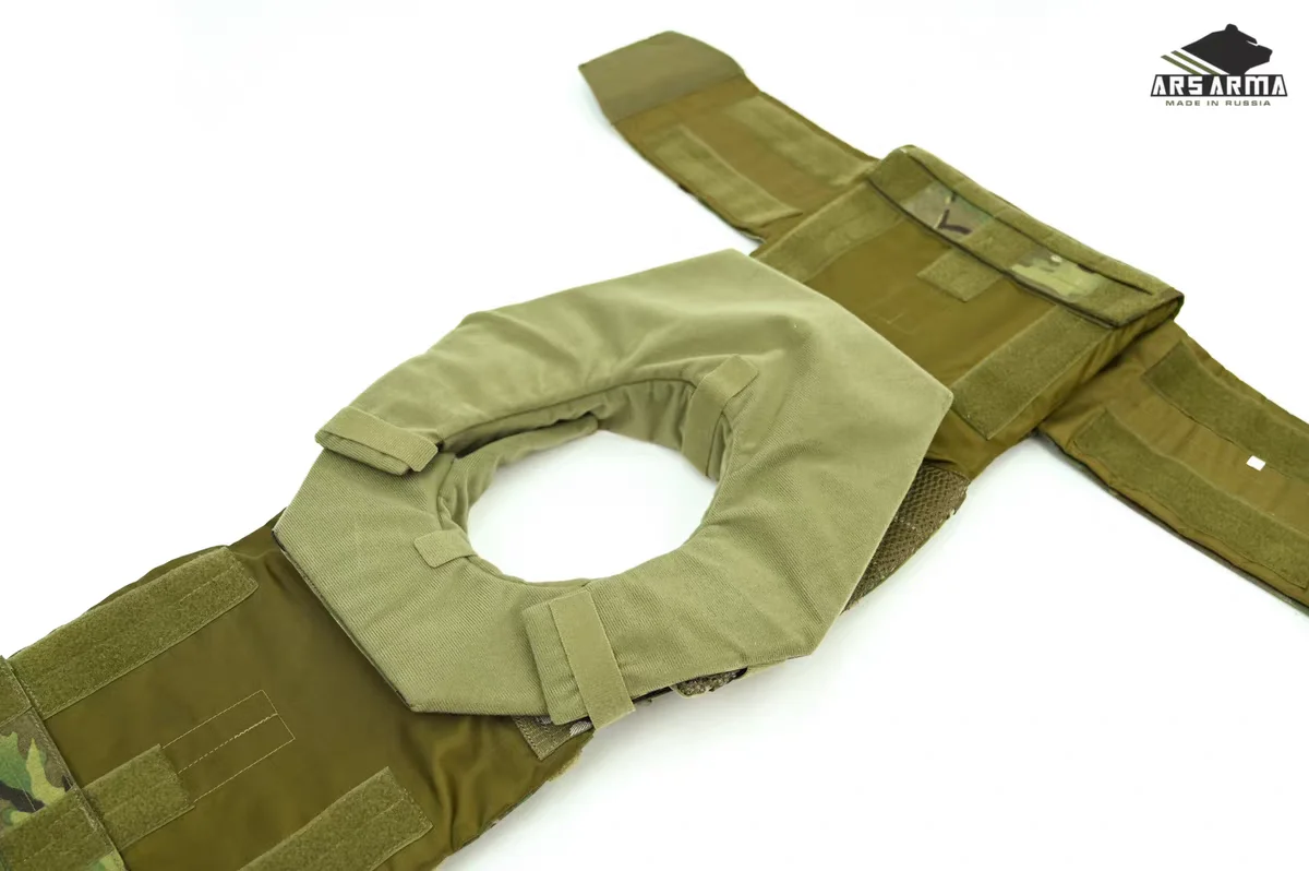 Vista del kit con protección de la zona cervical