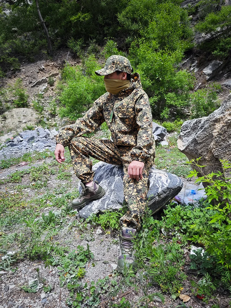 Bata táctica EMR camuflaje de verano transpirable con capucha - imagen 3
