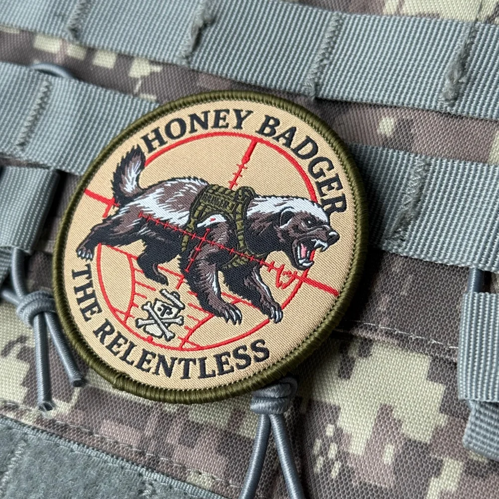 Parche bordado de velcro Martillo de Miel – Insignia de moral - imagen 4