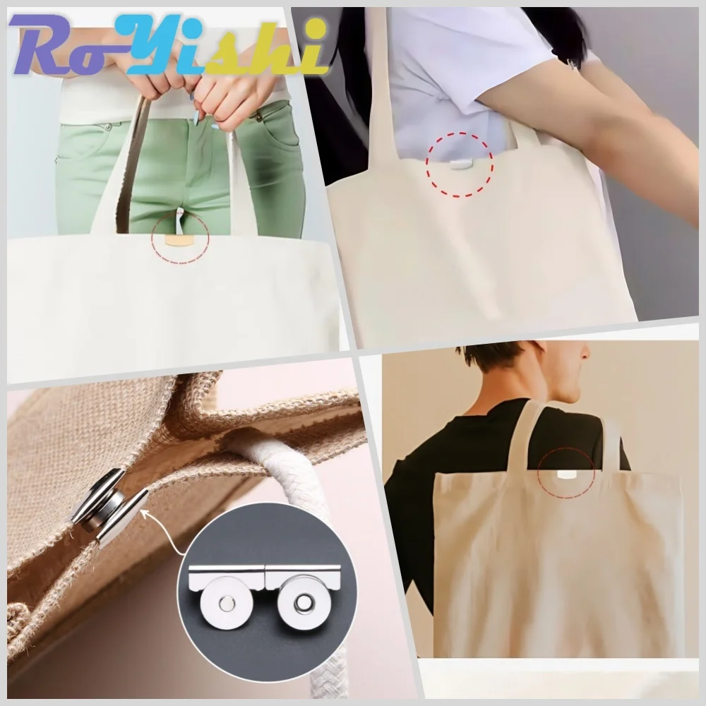 RoYishi Cierre magnético metálico para bolsos DIY - imagen 5