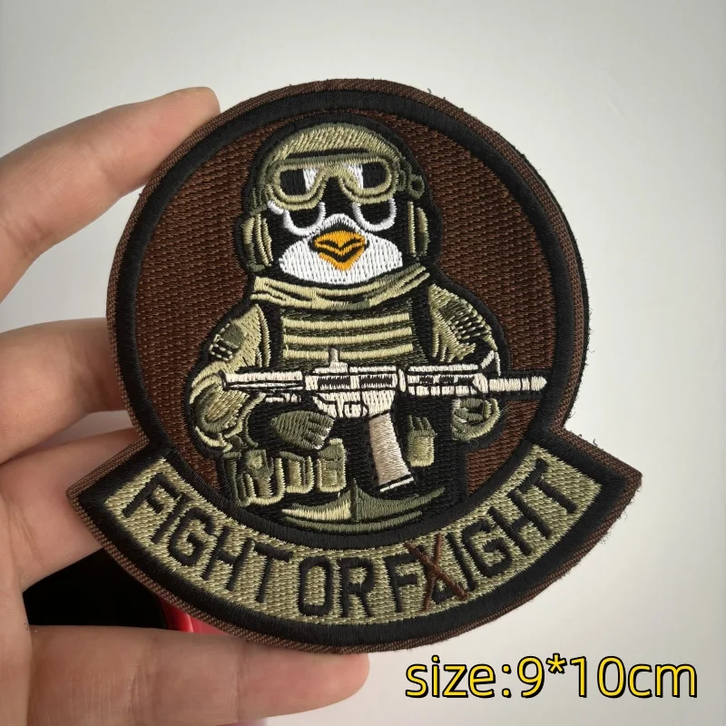 Parche táctico de moral con velcro pingüino conejo ángel militar - imagen 4