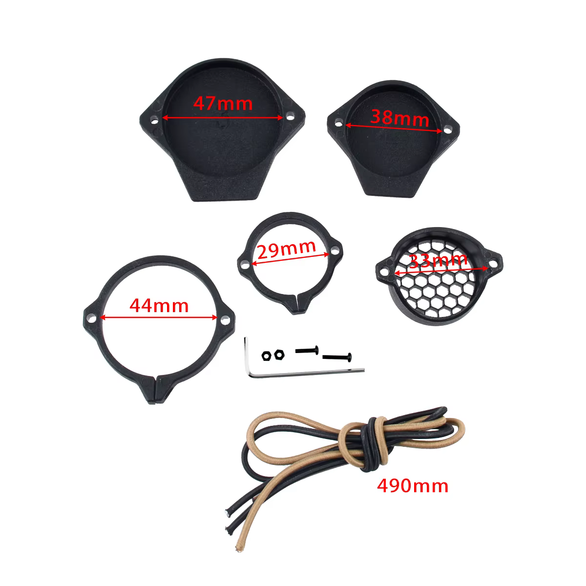 Cubiertas de nailon para lentes ópticas de puntería