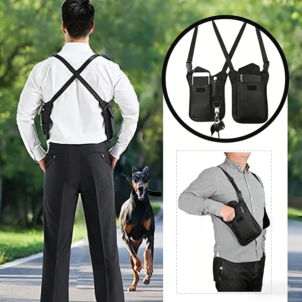 Bolso táctico de axila antirrobo con funda móvil oculta ajustable