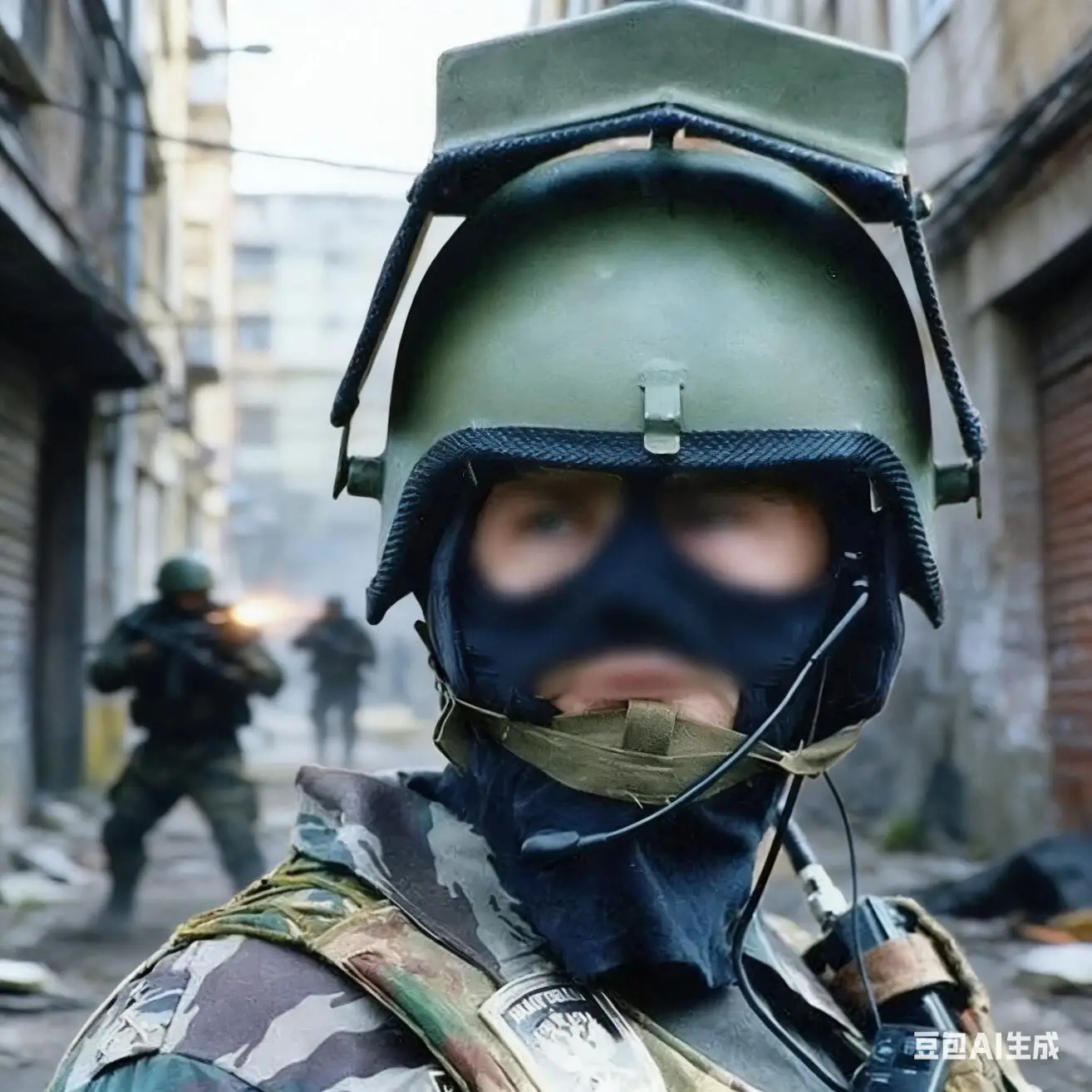 Vityaz-S Casco táctico pesado con máscara facial completa - imagen 2