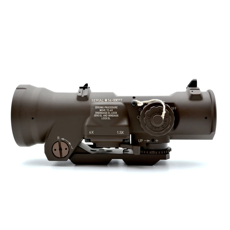 Mira Táctica DR 1.5-6x con Retículo Iluminado y Punto Rojo para Caza - imagen 2