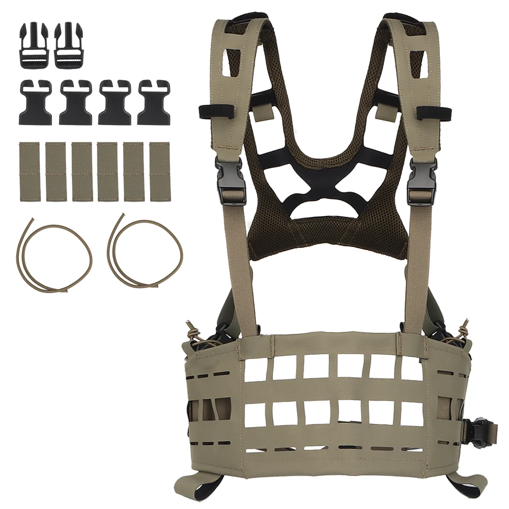 Chaleco Táctico Ligero MOLLE – Camuflaje Militar para Airsoft y Caza
