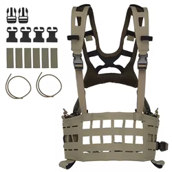 Chaleco Táctico Ligero MOLLE – Camuflaje Militar para Airsoft y Caza