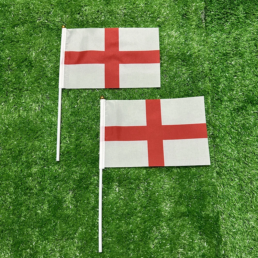 Bandera Inglaterra poliéster con asta plástica para ondear a mano - imagen 3