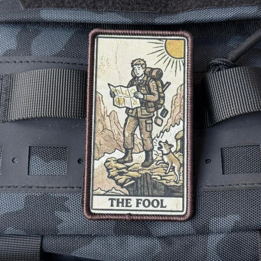 Parche táctico bordado El Tonto vintage para mochilas y chaquetas - imagen 4