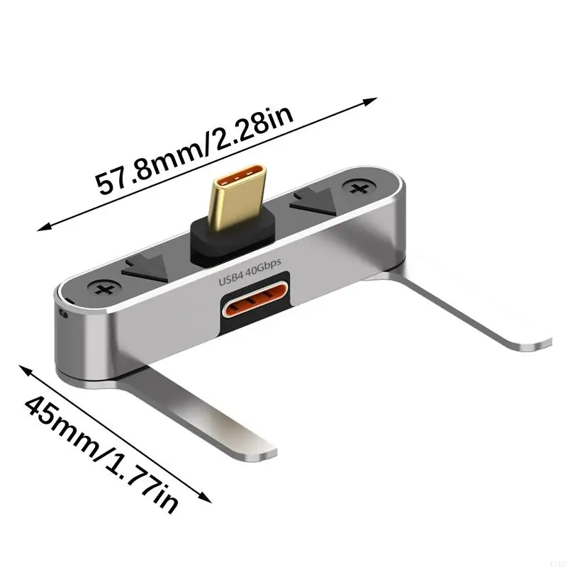 Adaptador USB 4 aluminio 8K 40Gbps 240W - imagen 5