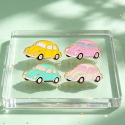 Broches de esmalte coche, pines metálicos para mochila y sombrero